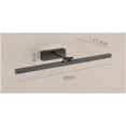 thumbnail image 5 of Modern LED Bathroom Vanity Light Above Mirror, Stainless Steel Rotatable Light Wall Sconce Vanity Makeup Lighting，Black，Three Color Changing Light CR, 5 of 5