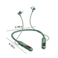 thumbnail image 3 of RBCKVXZ 5.3 Hanging Neck Wireless Sports Bluetooth Digital Headset, Water-Resist Noise-Canceling Long Life Can Talk to Plug In The Card, for Sports/Office Birthday Gifts, Green, 3 of 7