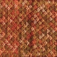 thumbnail image 1 of Ahgly Company Indoor Square Abstract Orange Contemporary Area Rugs, 5' Square, 1 of 1