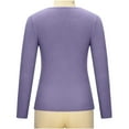 thumbnail image 6 of Scyoekwg Women'S Sweaters Knitted Sweater Fall Winter Clothes Solid Color V-Neck Sweater Warm Casual Long Sleeve Pullover Sweater Tops(Purple,S), 6 of 6