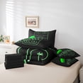thumbnail image 4 of YST Sports Bedding Comforter Set, 7-Piece, Sports Theme, Full, Black Green, 4 of 4