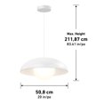 thumbnail image 2 of Artika Boden White LED Pendant Light 3CCT, 2 of 7