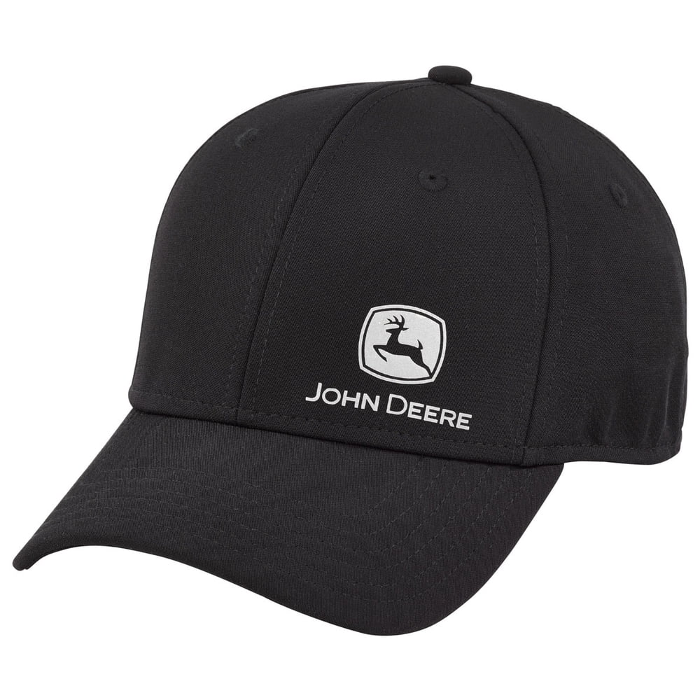 John Deere John Deere Men's Black Reflective Performance Cap/Hat