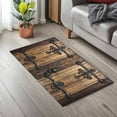thumbnail image 6 of Wooden Door Door Mat Barn Door Non Slip Absorbent Entrance Mat Washable Low Profile Indoor Doormat for Front Door Entryway Entry 18"x30", 6 of 9