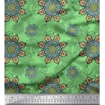 thumbnail image 3 of Soimoi Poly Georgette Fabric Aboriginal Mosaic Print Fabric by Yard 42 Inch Wide, 3 of 3