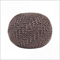 thumbnail image 7 of Hazel Modern Round Knit Pouf Ottoman – Stylish Accent for Living Room | Round | PET, 7 of 7