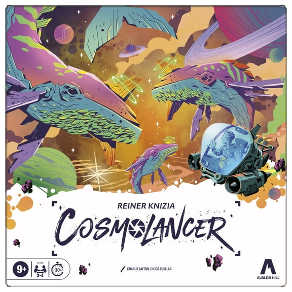 Cosmolancer Strategy Game by Reiner Knizia, Hasbro Family Board Games for Adults, Teens, Kids 9 