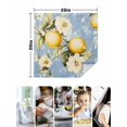 thumbnail image 5 of nqOlkjepod Summer Lemon Cloth Napkins Set of 4 Reusable Dinner Napkins, Botanical Floral Leaves Country Cocktail Napkin Washable Table Napkins for Wedding/Holiday Party/Baby Shower 20"x20", 5 of 8