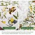 thumbnail image 6 of 4Pcs Birds Sheets Set for Queen Bed, Farmhouse Green Leaves Pattern, Luxurious Egyptian Percale Cotton Bed Sheet Silky Smooth Breathable & Cooling Sheets Set Bedding Collection, Queen Size, 6 of 8
