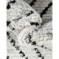 thumbnail image 3 of Unique Loom Tagine Collection Area Rug - Safiya (5' 3" Square Black and White/Gray), 3 of 6