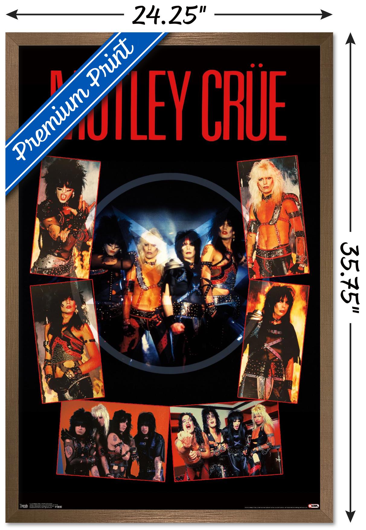 Motley Crue - Shout At The DeVil Wall Poster, 22.375" x 34", Framed