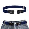 thumbnail image 5 of Belts for Women Men Buckle Belt Invisible No Buckle Stretch Waist Belt For Jean Pants,Dresses,No Bulge Dark Blue, 5 of 5