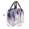 thumbnail image 3 of Honeii Lavender Blooms Window Print Lunch Bag Women, Lunch Box Lunch Bag for Women Adult Men, Small Leakproof Cute Lunch Tote Large Capacity Reusable, 3 of 8