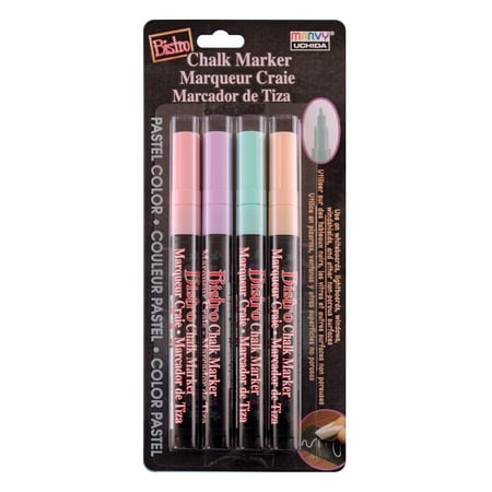 UPC: 0028617482682 | Marvy Uchida Bistro Chalk Marker Fine Set/4 Pastel
