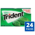 thumbnail image 2 of Trident Spearmint Sugar Free Gum, 24 Packs of 14 Pieces (336 Total Pieces), Set of 2, 2 of 5