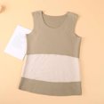 thumbnail image 5 of Sleeveless Fleece Thermal Top for Women - Cold Weather Warm Undershirt, Practical Base Layer & Thermal Underwear Tank Brown XXL, 5 of 9