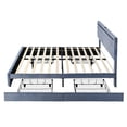 thumbnail image 6 of Upholstered Bed Frame with LED Light, 4 Drawers, Type C USB Ports and Headboard, Full Size, 6 of 8