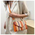 thumbnail image 5 of Granjero Gordo Bolso de mano tejido y bolsas de cosméticos, bolso de mano tejido elegante de playa de verano, bolso de hombro de 7,87 x 3,14 x 5,51 pulgadas (verde), 5 of 5