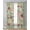 Pink, variant on Navy Blue Flowers Sheer Curtains 39 Inch Length 2 Panels Set for Living Room/Bedroom, Spring Vintage Floral Leaves Farmhouse Kitchen Curtains Grommet Semi-Sheer Curtains Window Treatments 27.5"x39"x2