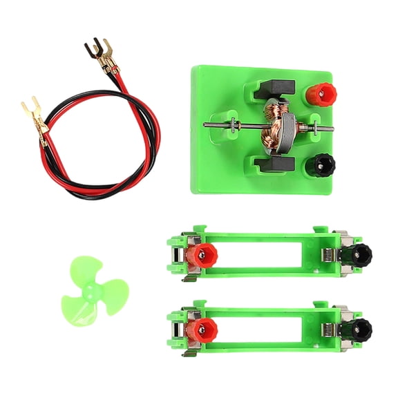 Physics Experiment Motor Open Type Electric Motor Components Electromagnetism Experiment Set for Labs Science Education