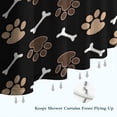 thumbnail image 6 of Paw Prints and Bones Shower Curtain 84"x72" ,Bathroom Decorative Shower Curtains Set with 12 Hooks,Modern Waterproof Washable Shower Curtain, 6 of 6