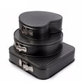 thumbnail image 2 of 3Pcs Non-stick Removable Bottom Round Heart Square Shape Cake Mold Bakeware Set, 2 of 5