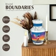 thumbnail image 3 of JAGASY Lighthouse Urn for Parents - Ocean Sunset Pink Yellow Clouds Decorative Small Urns - Blue Keepsake Urn for Ashes Adult Male - Miniature Urns for Mom & Dad - (3 Inch), 3 of 7