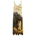 thumbnail image 4 of Colorful Elephant Flower Sleeveless Dress Woman Fashion Long Dresses Women's Summer Suit Dress Summer 2025 Women, 4 of 7