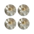 Cauagu Elegant Ivory Flower for Round Coaster,Drink Coasters Set of 4