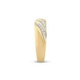 thumbnail image 3 of Solid 14k Two Tone White and Yellow Gold His and Hers Round Diamond Cluster Matching Couple Three Rings Bridal Engagement Ring Wedding Bands Set 1.00 Ct. - (L = 6.5, M = 8), 3 of 4