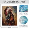 thumbnail image 3 of Diamond Art Kit for Adults, Traditional Headdress Portrait Person Diamond Painting for Adults Beginners, 5D DIY Diamond Art Painting Kits, Colorful Diamond Painting Craft for Home Decor 12x16, 3 of 7