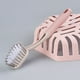 thumbnail image 1 of Long Handle Cleaning Brush for Bathroom Kitchen | Modern Compact Design | Durable PVC Bristles | Multi-Surface Floor Toilet Scrub | Washable Quick-Drying Head | White/Pink/Green | 27x5x6cm, 1 of 7