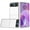 Silver, variant on Moto Razr 2024 Phone Case Flip Snap Matte Silver
