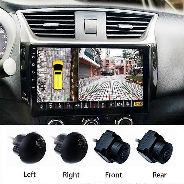 360 Car Camera Camera Panoramic Surround View 1080P AHD Right+Left+Front+Rear View Camera System For Android Auto Radio