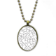 thumbnail image 1 of Collar Colgante de cadena vintage Gato sonriente simple dibujo de linea Unbranded M, 1 of 3