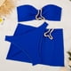 thumbnail image 4 of WILLBEST Traje de Baño Mujer Dos Piezas "conjunto de Bikini de Color Liso para Mujer con Accesorios de Notas Musicales Doradas, Traje de Baño de Tres Piezas", 4 of 8