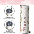 thumbnail image 3 of 20 oz Nana Skinny Tumblers with Lid and Straw, Stainless Steel Vacuum Insulated Travel Coffee Mug Cup Water Bottle, Grandmas Birthday Gifts for Grandmother, 3 of 5