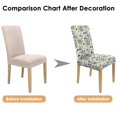 thumbnail image 7 of Romantic Peony Garden Autumn Leaves Dining Chair Covers 4 Pack Washable Polyester Stretch Slipcovers Removable Seat Protector for Rustic Dining Room, 7 of 7
