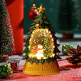 thumbnail image 4 of Christmas Snow Globe, Water Swirling and Glittering Snow Globes, Prelit Christmas Tree Santa and Elk, Battery Operated Lighted Christmas Decorations Indoor Home Decor, 4 of 6
