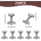 thumbnail image 3 of 10 colgantes de acero inoxidable de 3,5 mm con nudo de martillo de Thor, colgantes de plata para pulseras, collares, joyas y manualidades., 3 of 7