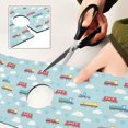 thumbnail image 6 of Yayeee Faucet Mat for Kitchen Sink 30" Diatomite Long Splash Guard Pad, Blue Trains Pattern, 6 of 7