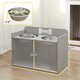 thumbnail image 2 of JWRWEFA Elevated Dog Bowls with Storage, Raised Dog Bowl Stand with Slow Feeder & Water Bowls, Feeding Station with Hidden Cabinet for Large Dogs, 2 of 11