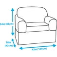 thumbnail image 5 of Zenna Home Reeves Stretch 2 Piece Chair Furniture Cover Slipcover, 5 of 5