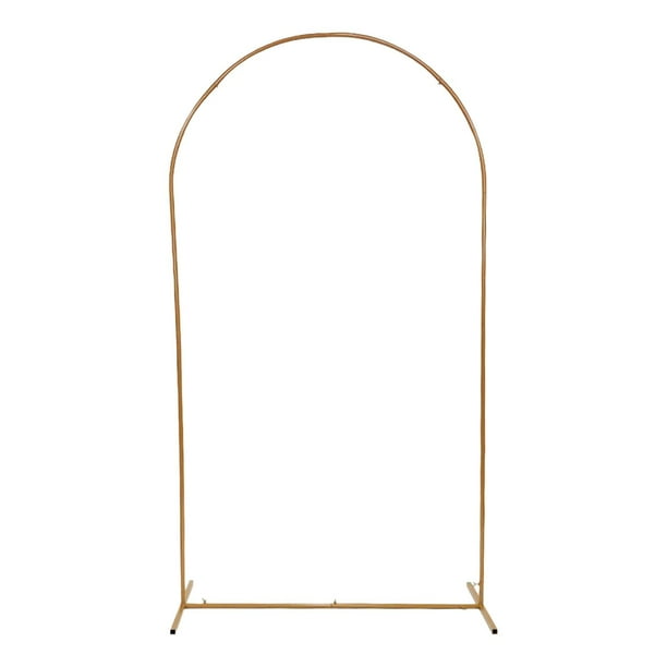 Soporte de fondo de arco de metal, arco de boda, soporte de arco de globos, marco de fondo arqueado para fiesta de cumpleaños en interiores y exterior S