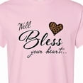 thumbnail image 4 of Inktastic Well Bless Your Heart with Leopard Print T-Shirt, 4 of 5