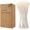 200 Count, variant on Biodegradable Straws made of Natural Plant | 200 PCS 7.8'' Compostable Eco-Friendly Drinking Straws Disposable | Durable for Hot & Cold Drinks