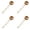 A 4PCS, variant on Stainless Steel Coffee And Measuring Spoon With Long Handle Ideal For Ground Coffee Loose Leaf Milk Frothing And Ingredients Place Mats Indoor Dining Washable Plate Mats Clear Plate Mats Mats for