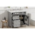 thumbnail image 7 of Modern Bathroom Vanity with 3 Drawers and Storage Cabinet | Create a Tidy and Spacious Bathroom Environment | Enjoy the Convenience of Easy Assembly, 7 of 7
