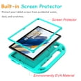 thumbnail image 4 of SUPNICE Kids Case with Built-in Screen Protector for Samsung Galaxy Tab A8 10.5" 2022 (Model SM-X200/X205/X207), Shockproof Handle Stand Protective Case for Samsung Tab A8 10.5 Inch 2022, Turquoise, 4 of 8