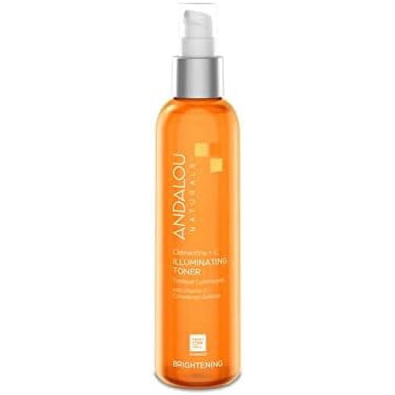 Andalou Naturals Clementine C Illuminating Toner, 6 Fl oz, Facial Toner Helps Hydrate & Balance Skin pH, for Clear, Bright Skin